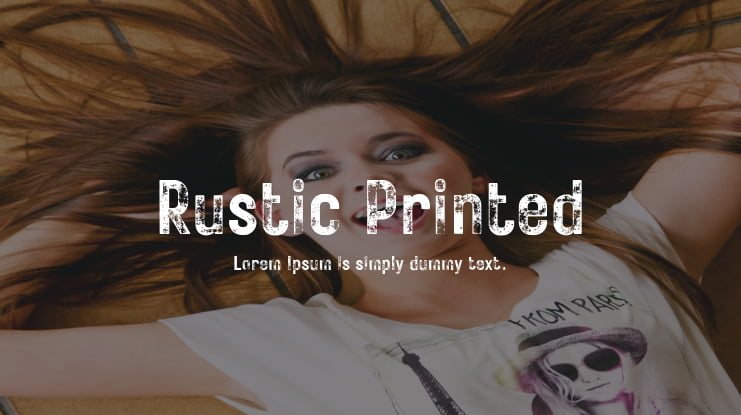 Rustic Printed Font