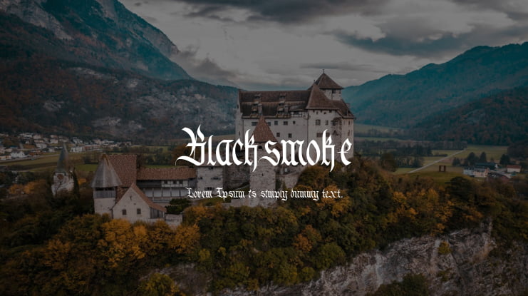 Blacksmoke Font