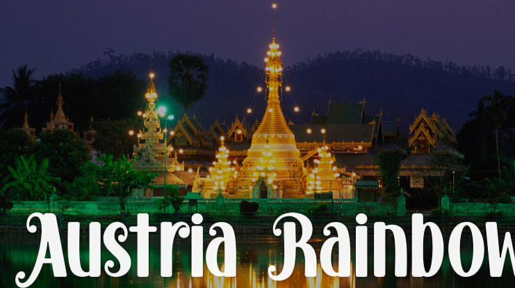 Austria Rainbow Font
