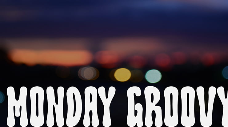 Monday Groovy Font