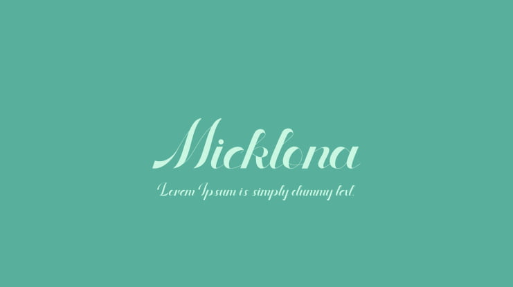Micklona Font