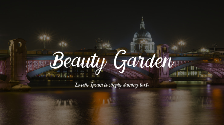 Beauty Garden Font