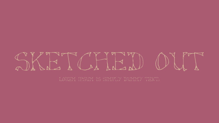 Sketched Out Font