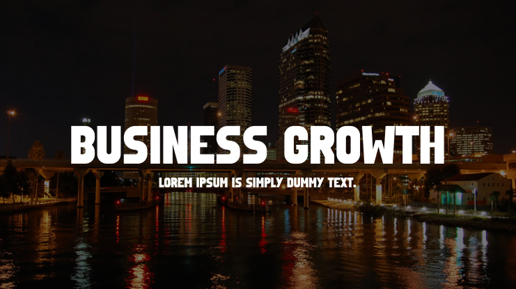 Business Growth Font