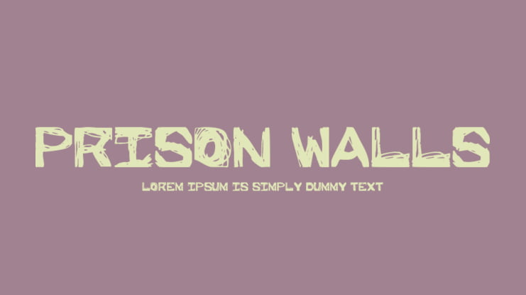 Prison Walls Font