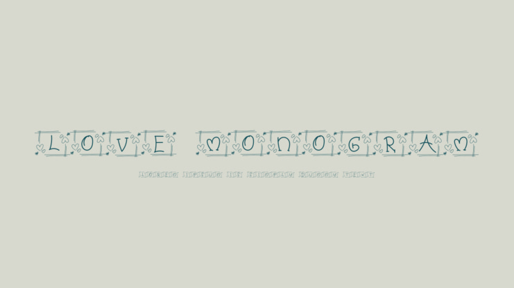 Love Monogram Font