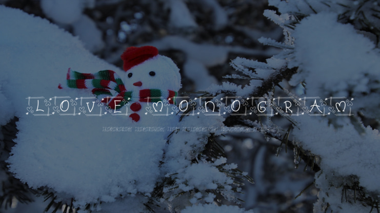 Love Monogram Font
