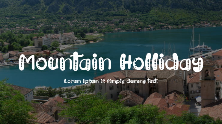 Mountain Holliday Font