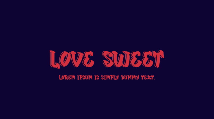 Love Sweet Font