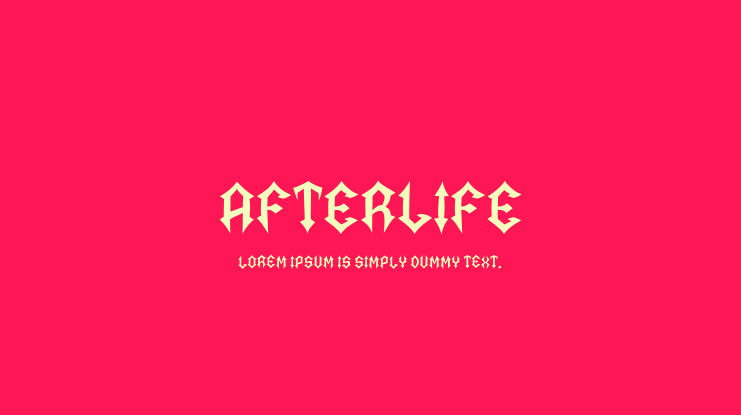 Afterlife Font