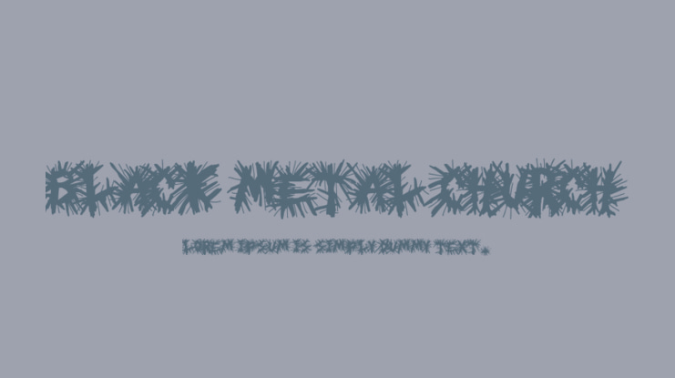 Black Metal Church Font