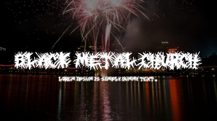 Black Metal Church Font