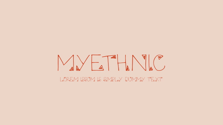 Myethnic Font
