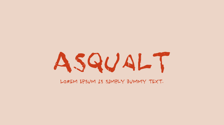 Asqualt Font