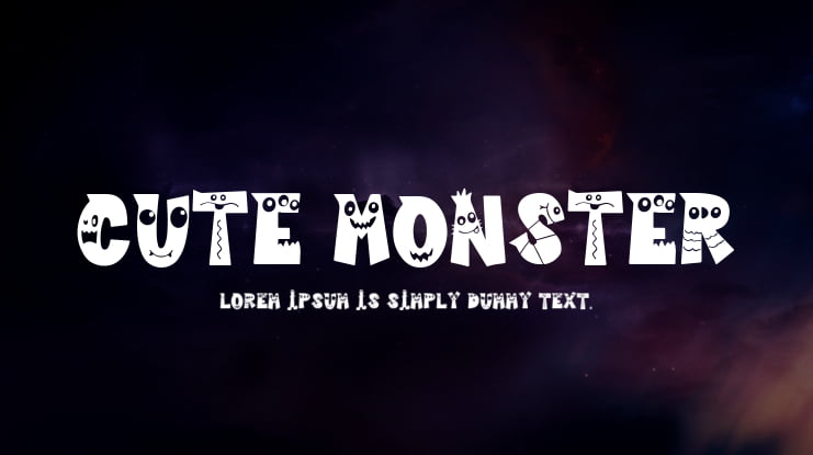 Cute Monster Font