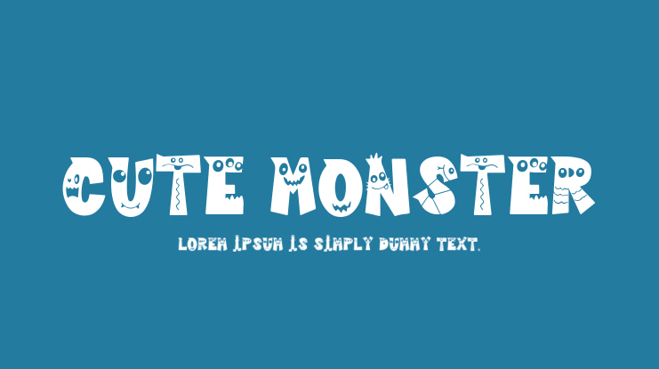 Cute Monster Font