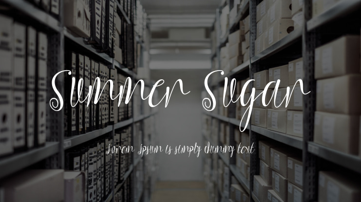 Summer Sugar Font