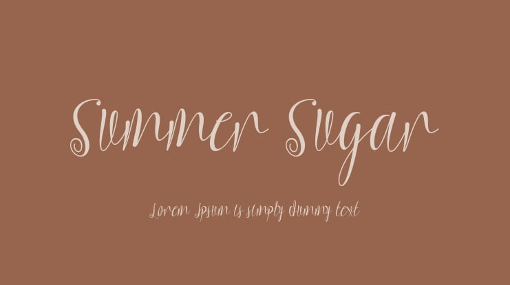 Summer Sugar Font