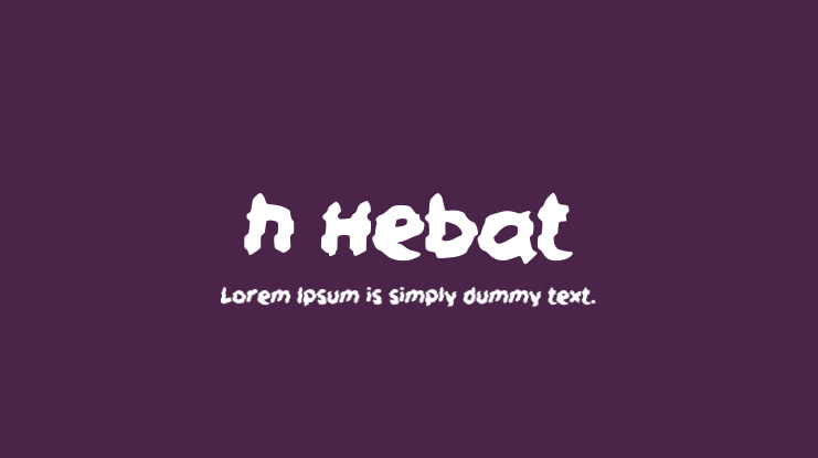 h Hebat Font