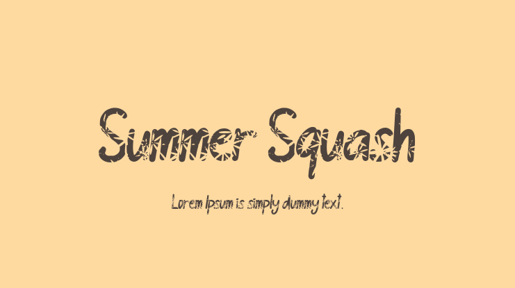 Summer Squash Font