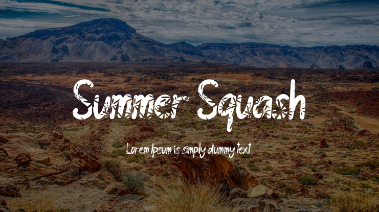 Summer Squash Font