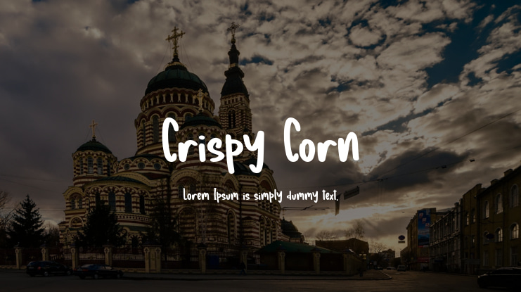 Crispy Corn Font