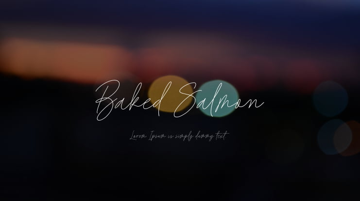 Baked Salmon Font