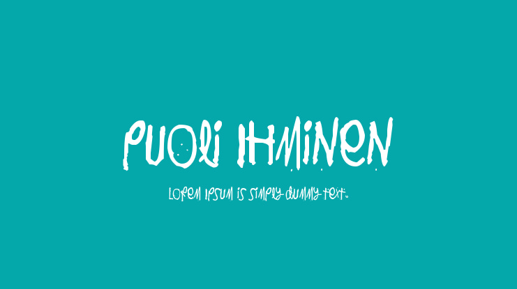Puoli Ihminen Font