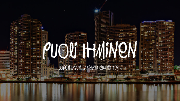 Puoli Ihminen Font