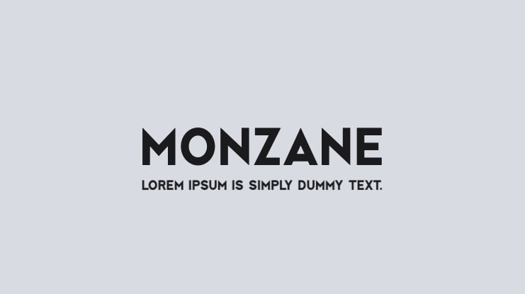Monzane Font Family