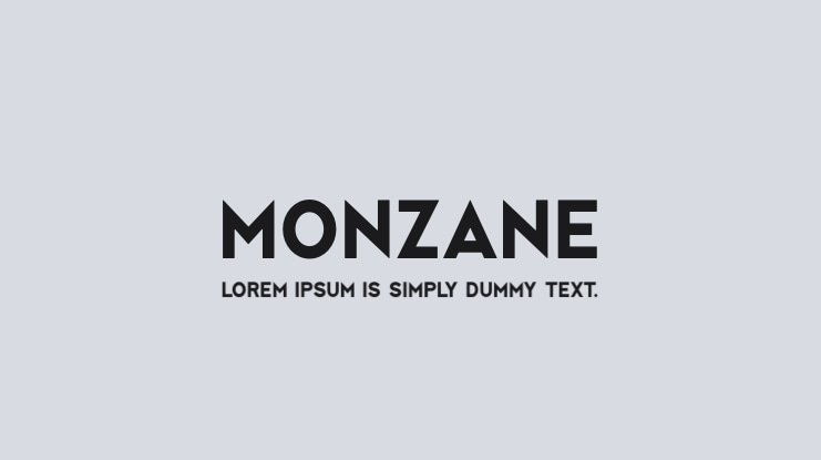 Monzane Font Family