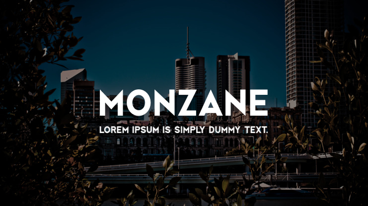 Monzane Font Family