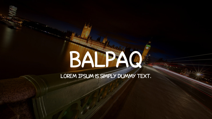 Balpaq Font