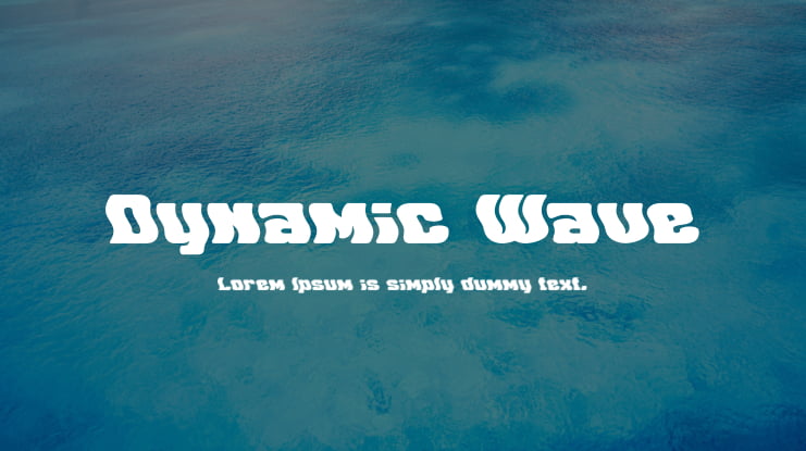 Dynamic Wave Font
