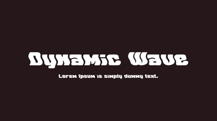 Dynamic Wave Font