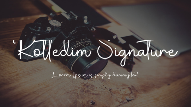 Rottedim Signature Font