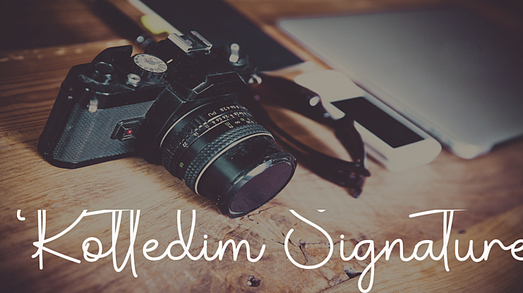 Rottedim Signature Font