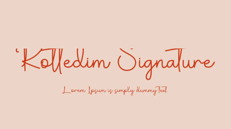 Rottedim Signature Font