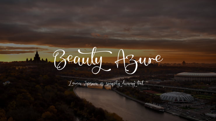 Beauty Azure Font