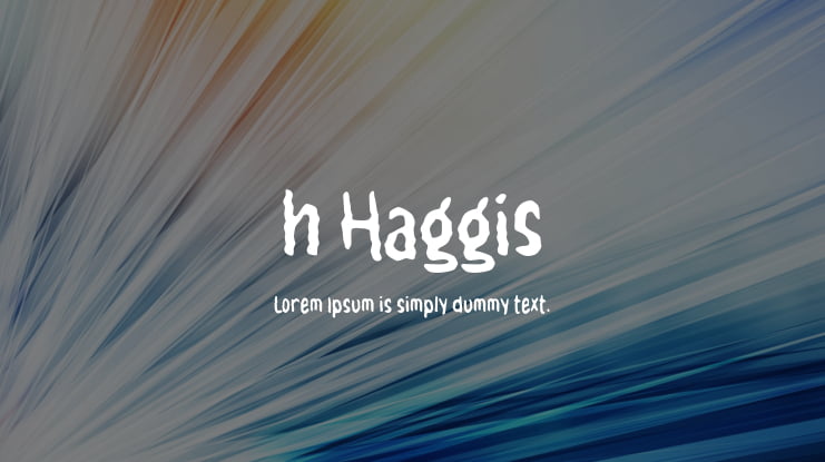 h Haggis Font