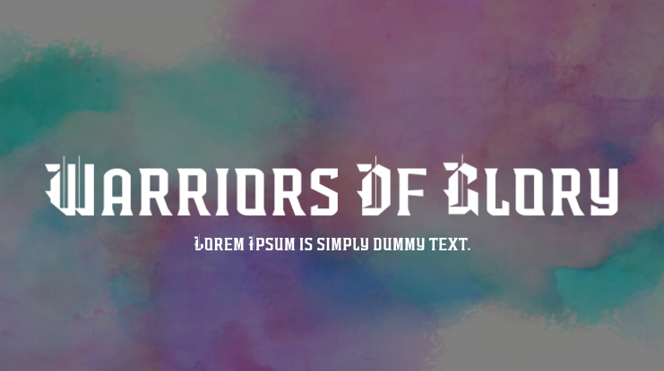 Warriors Of Glory Font