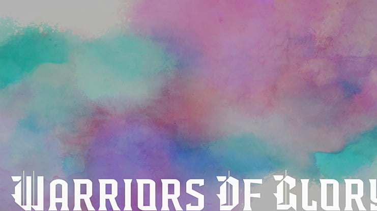 Warriors Of Glory Font