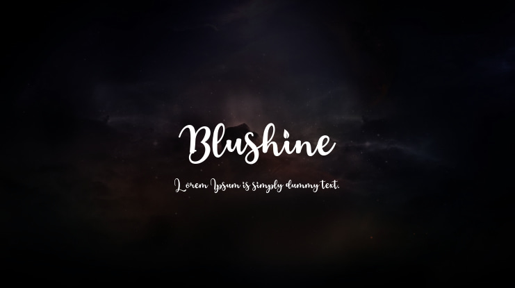 Blushine Font