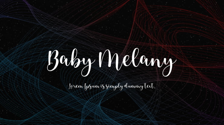 Baby Melany Font
