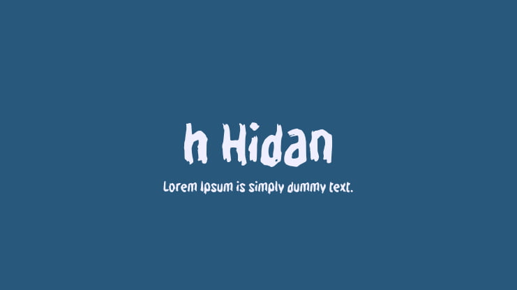 h Hidan Font