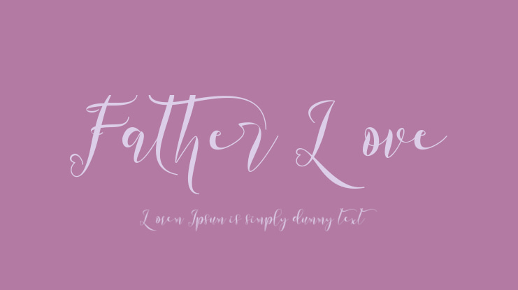 Father Love Font