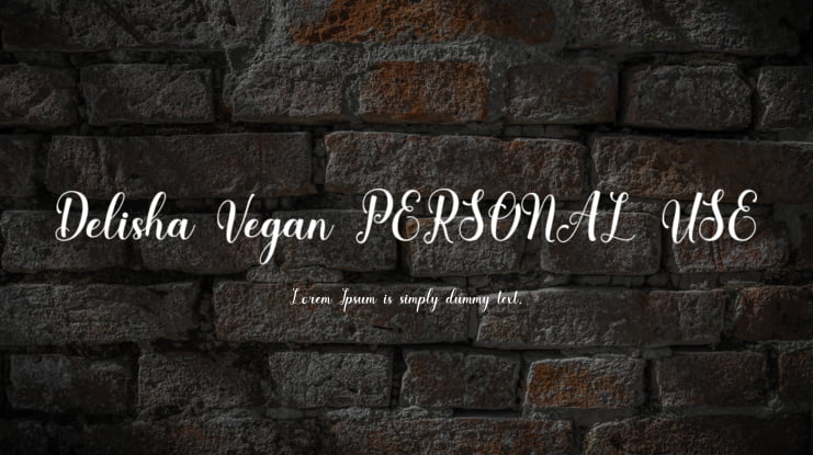 Delisha Vegan PERSONAL USE Font