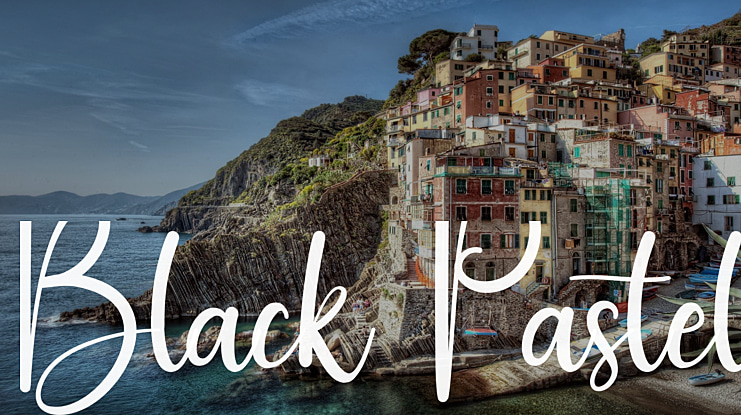 Black Pastel Font