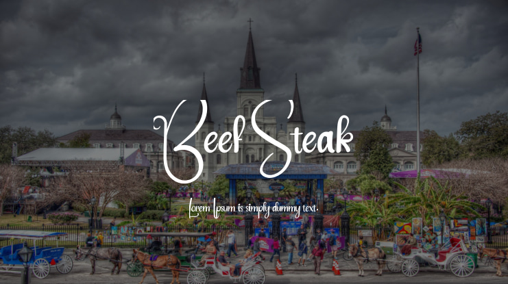 Beef Steak Font