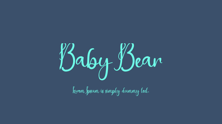 Baby Bear Font